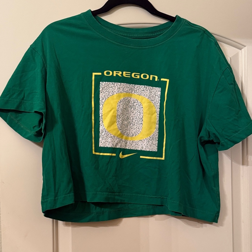 Nike Green Oregon Ducks Crop Top